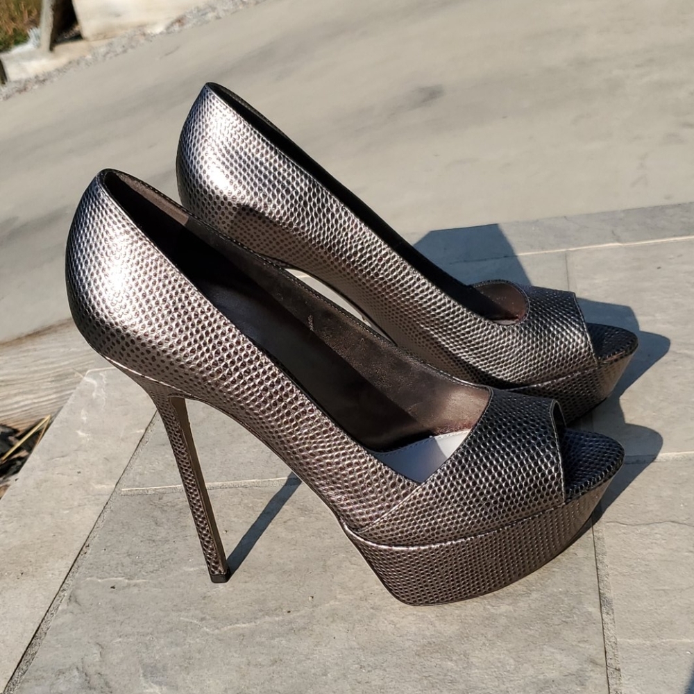 Sergio Rossi pewter heels